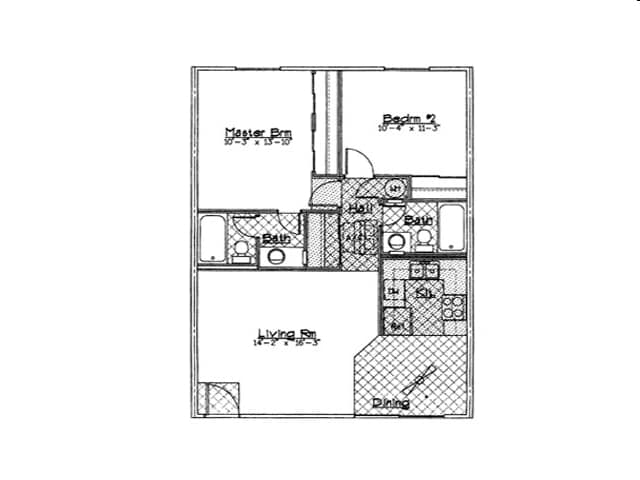 2BR/2BA - Mesa Ridge