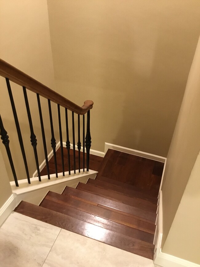 Stairwell view from upstairs landing - 1103 Dulles Ave