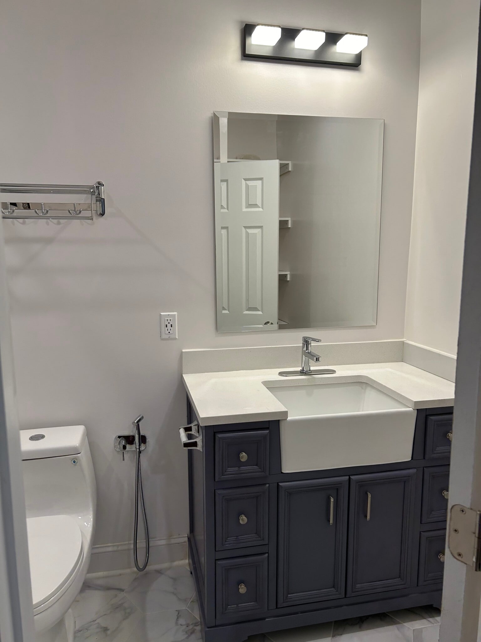 2nd Floor Hallway Bathroom with Bidet - 5211 14th St NW
