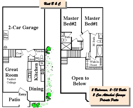 2BR/2.5BA - Sandpiper Townhomes