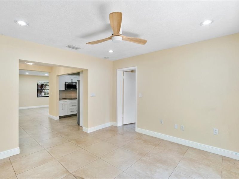 Flex room, kitchen to dining and living room view - 6470 SW 38th St