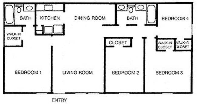 Floorplan - Willow Tree Apartments
