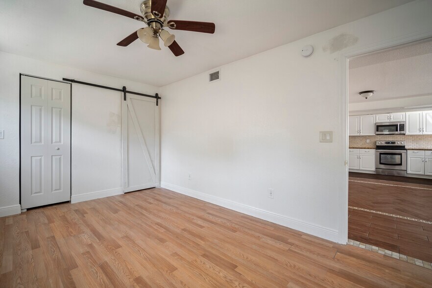 First Bedroom/Barn Doors - 2012 E Idlewild Ave