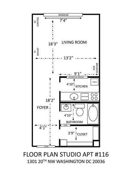 Floor Plan - 1301 20th St NW