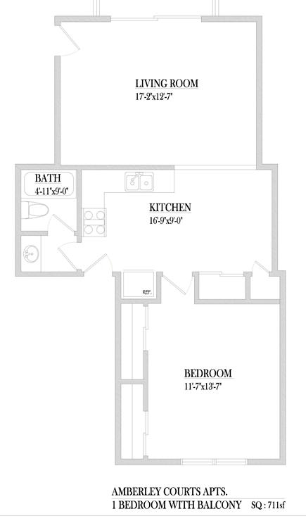 1BR/1BA - Astoria Commons