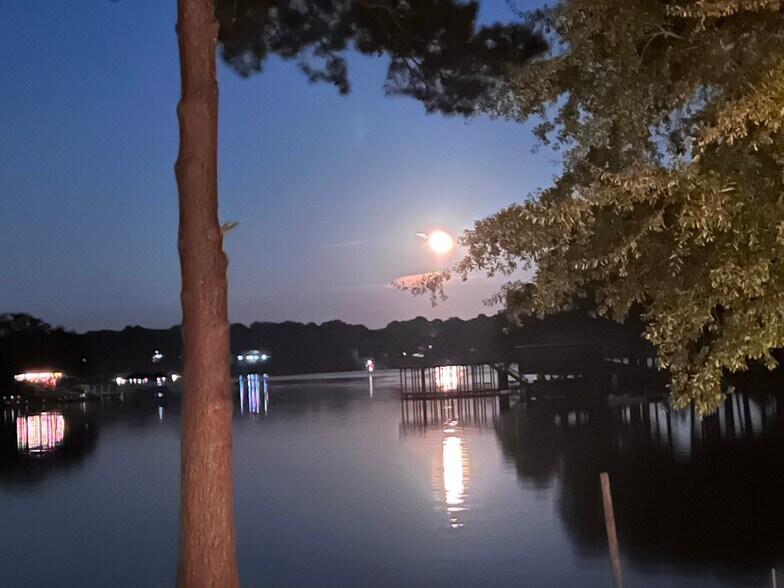 Night View of Lake - 122 Tucker Dr