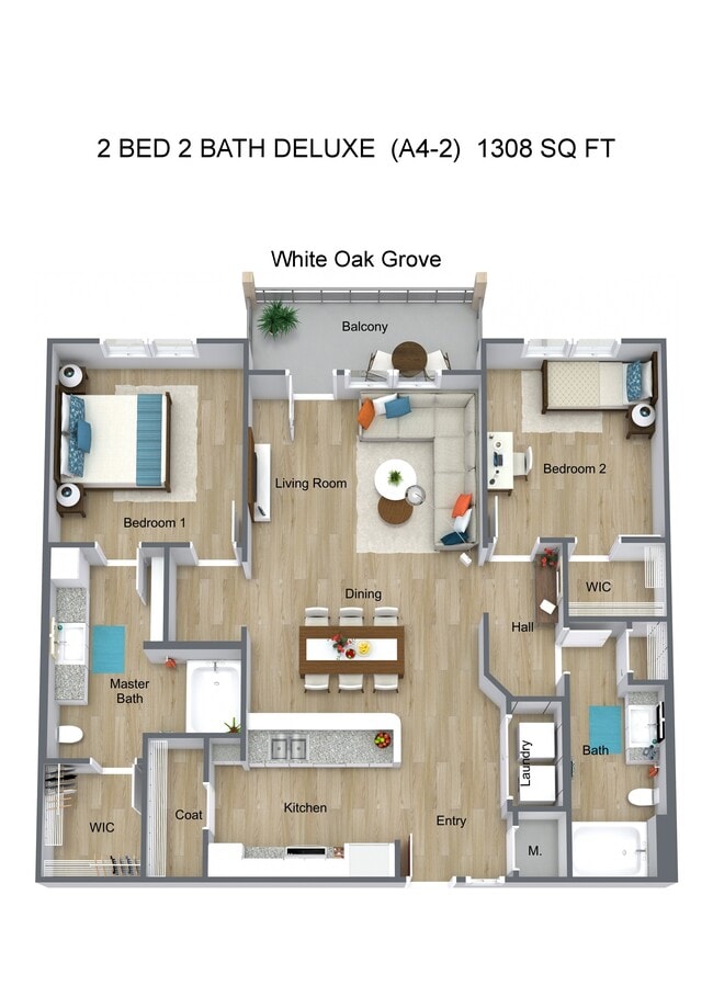 Floorplan - White Oak Grove Apartments