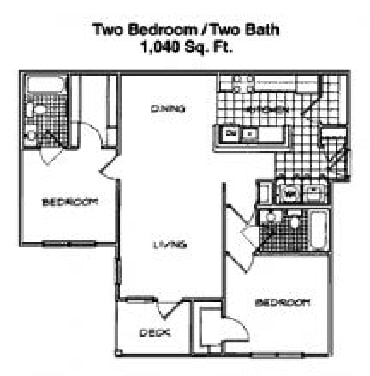 2BR/2BA - Marbella Place