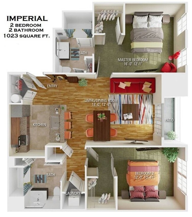 Imperial floorplan - Camelot at Townelake