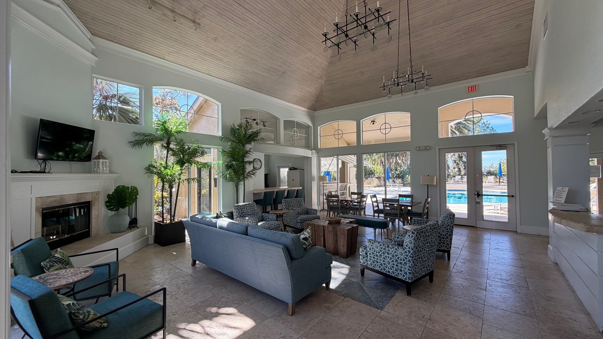 Clubhouse inside - 1701 The Greens Way