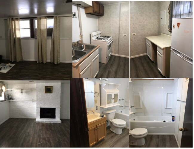 Bathroom, kitchen and main living/bedroom area - 2102 Belmont Ave