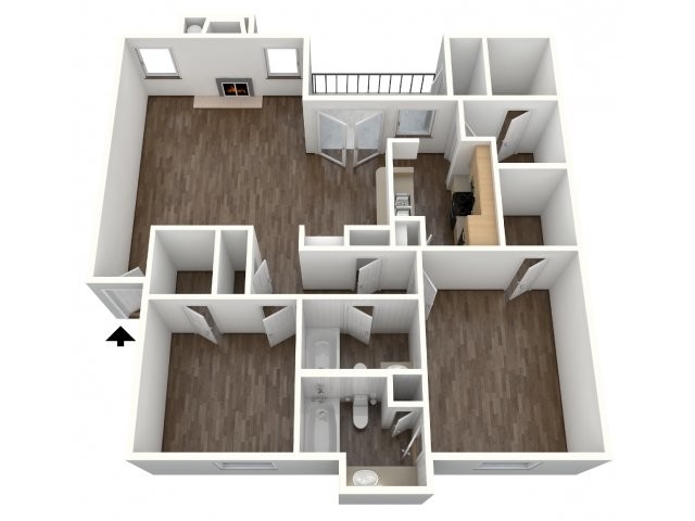 Floorplan - Centre Oaks Apartments