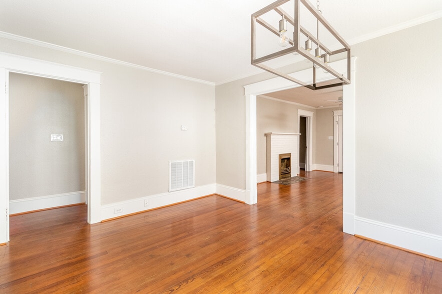 Living Room views from Dining Room - 1510 Glenwood Ave