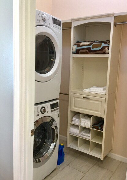 Laundry room and walk-in closet - 1348 S Curson Ave
