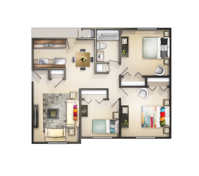 Floorplan - Spruce Hill Apartments