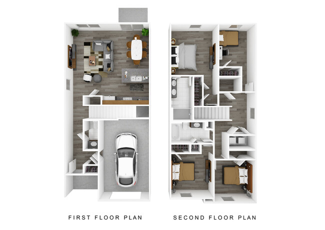 Mitchell Floor Plan - The Townes at Fountain Park