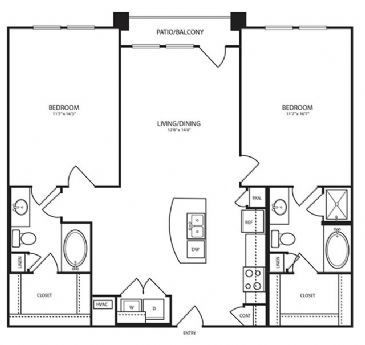 Landmark On Lovers - B12 - 2 Beds - 2 Baths - 1201 Sq. ft. - Landmark On Lovers