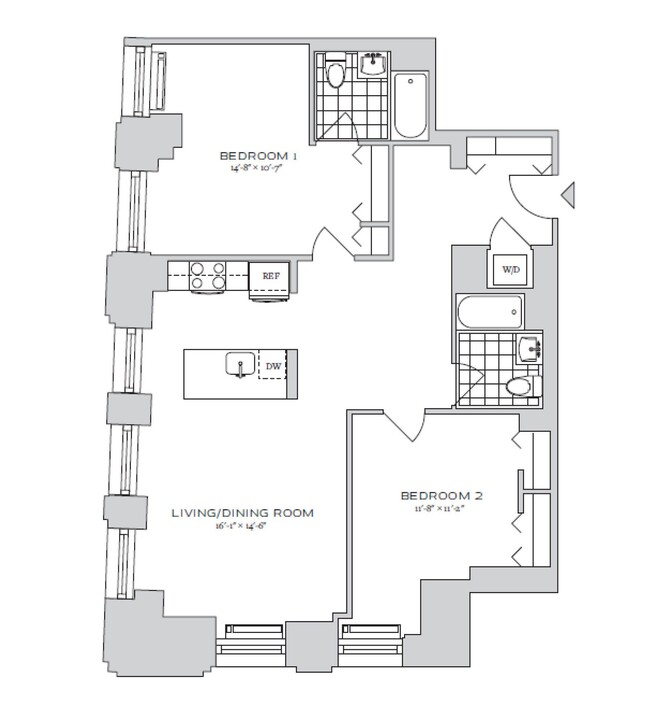 Floorplan - 70 Pine Apartments