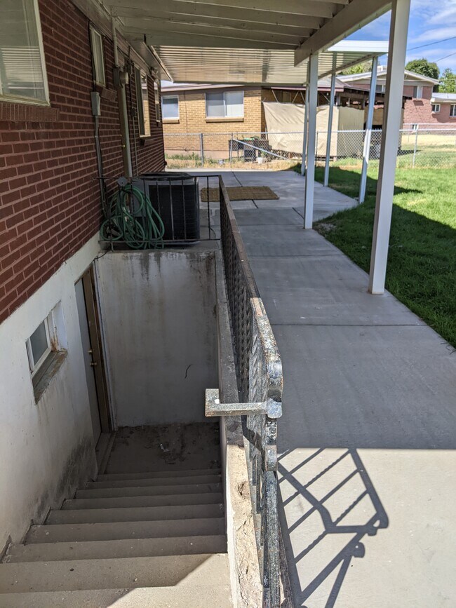 Stairwell and Separate Basement Entrance - 1820 N Afton Cir