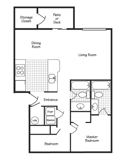 2BR/2BA - Landmark Apartments