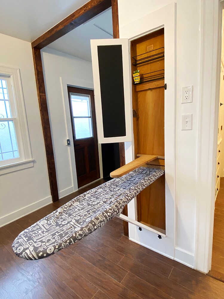 Original 1920 (hidden) ironing board - 5714 Virginia Ave
