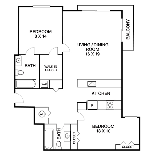 Floorplan - Yacht Club Apartments