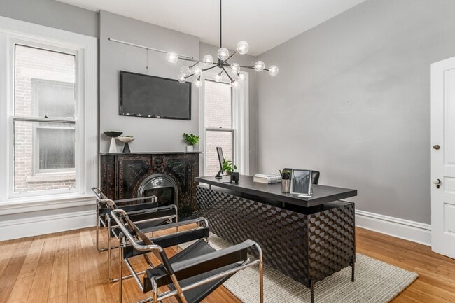 First Floor 2 BR Room from Side Entrance Configured as Office Reception - 551 S 3rd St