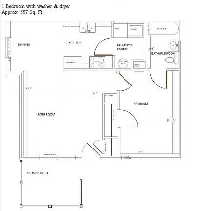 1BR w/ wahser and dryer - Seagoville Senoir Citizens Home