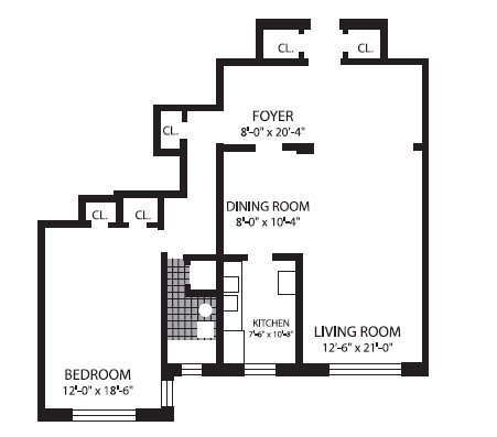 1BR/1BA - The Hyde Park