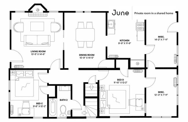 Building Photo - Room in Shared 6 bed/3 bath home in Brookland