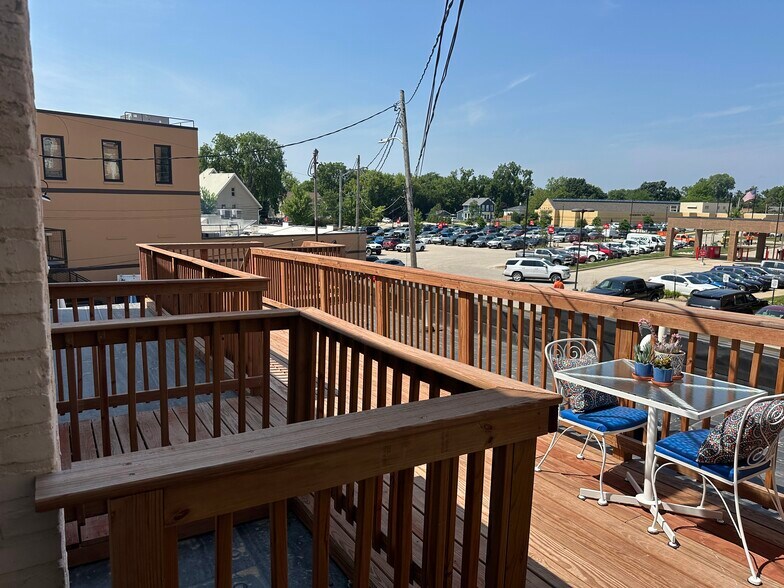 Backdoor Deck with Stairs - 107 W Wisconsin Ave