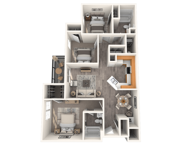 Floorplan - Country Ranch Apartments