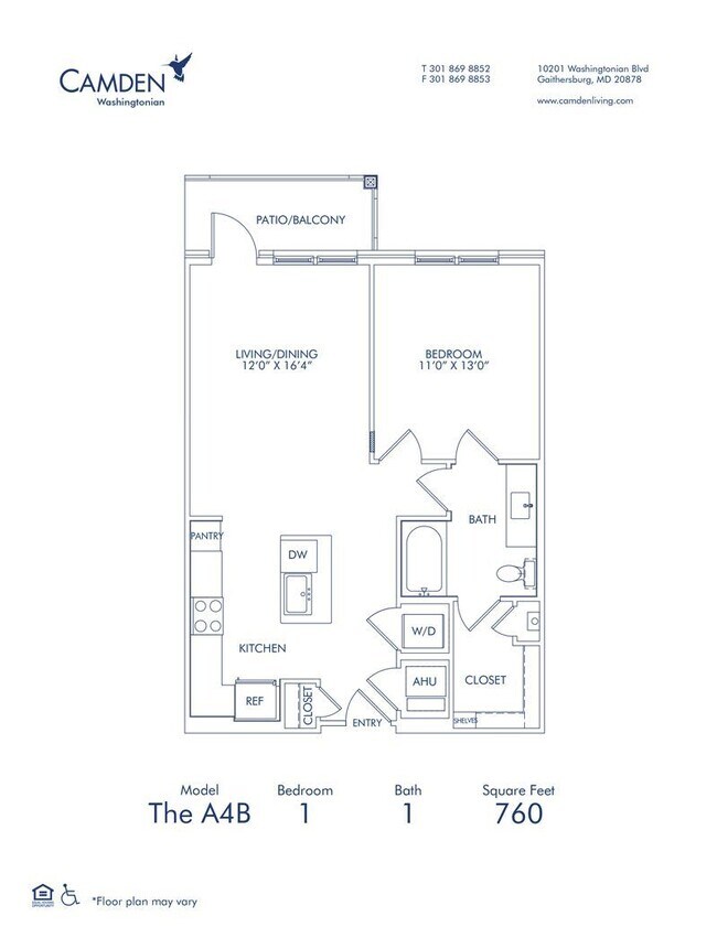 Floorplan - Camden Washingtonian