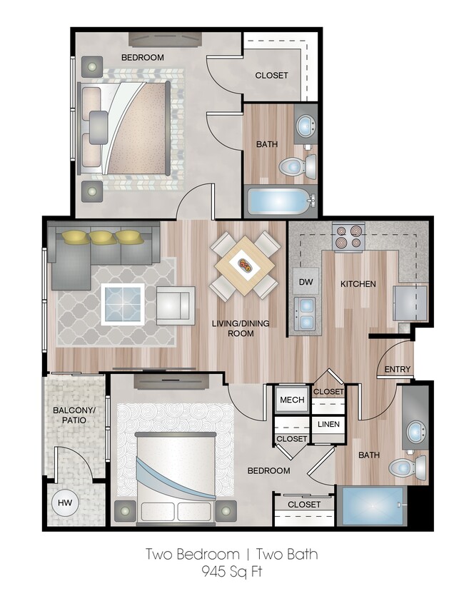 Floorplan - Victoria Park Jaycees Senior Apartments