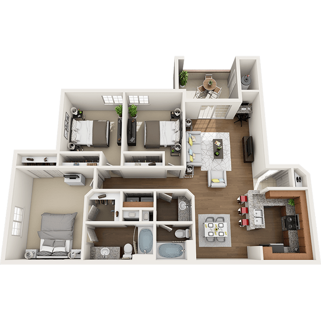 Floorplan - Del Mar Apartments