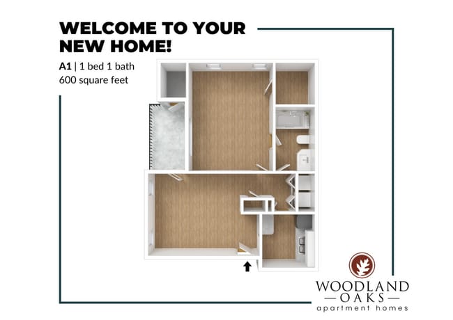A1 Floor Plan - Woodland Oaks