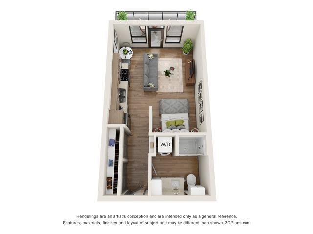 Patterson A1a.1 Floor Plan - The Vic at Interpose