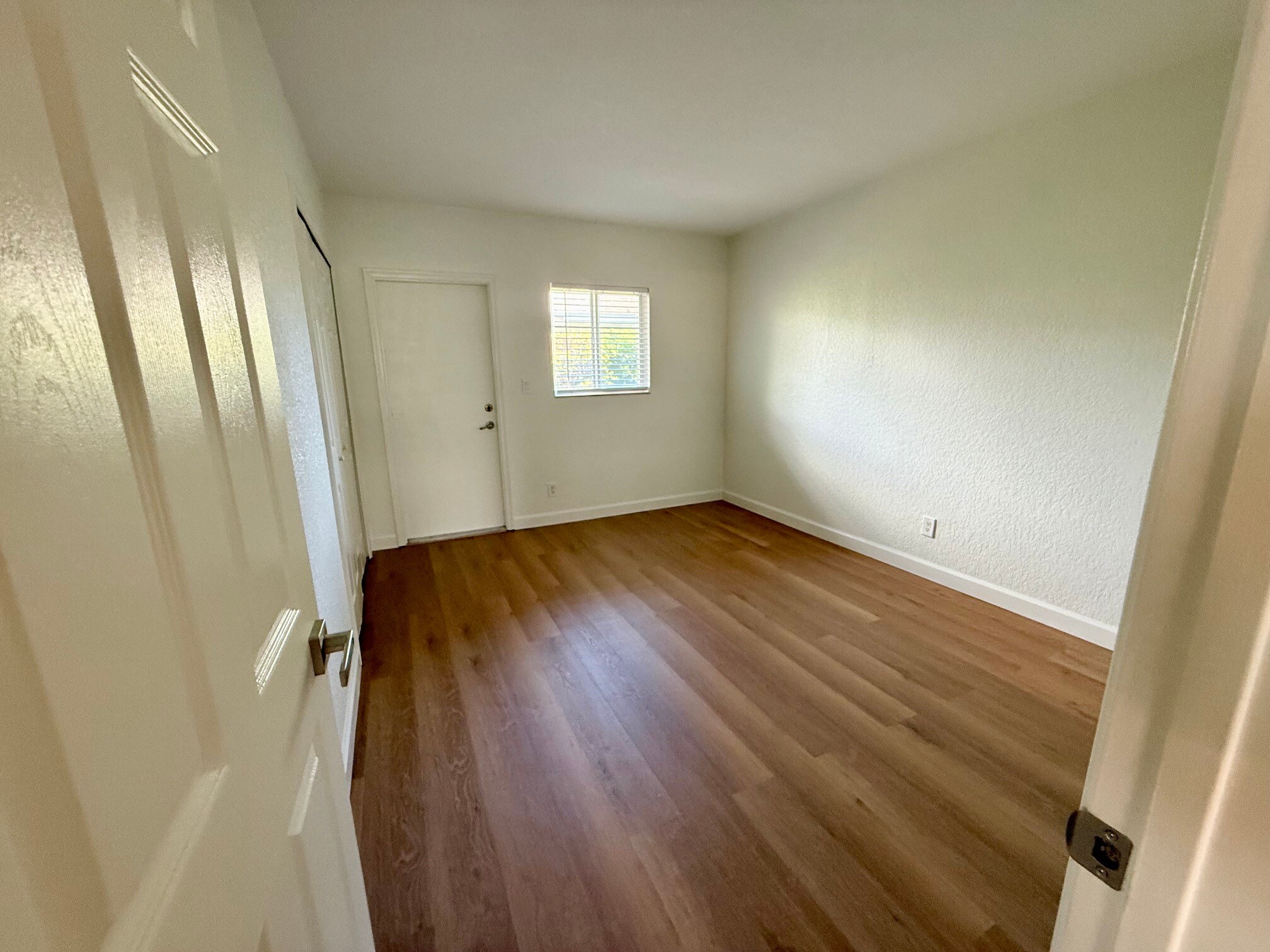 Bedroom #2 with door leading to back yard. - 1353 Holly Heights Dr