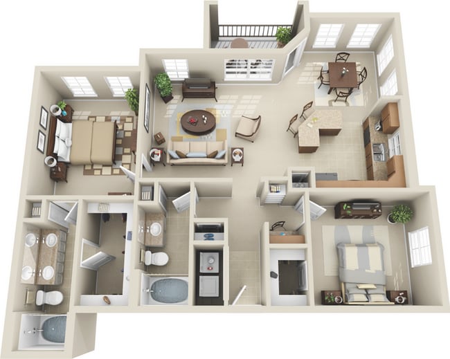 B2 Floor plan - Amalfi at Tuscan Lakes