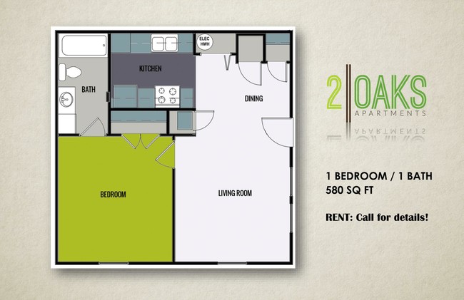 Floorplan - 2 Oaks Apartments - Income Restrictions