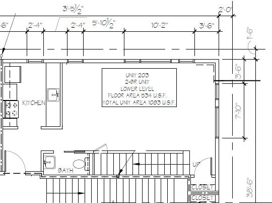 2BR, 1.5BA -1,083 sqft - Skidmore Apartments