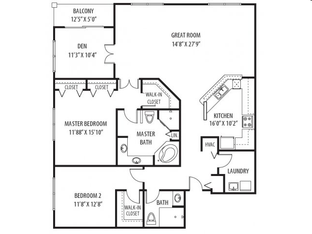 2BR/2BA - Two Itasca Place