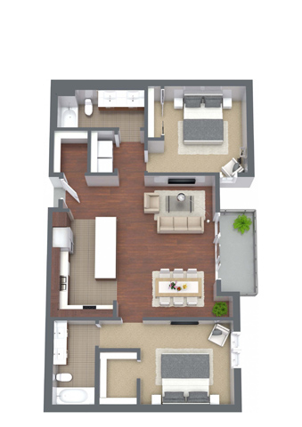 Floorplan - Nineteen800 Apartments