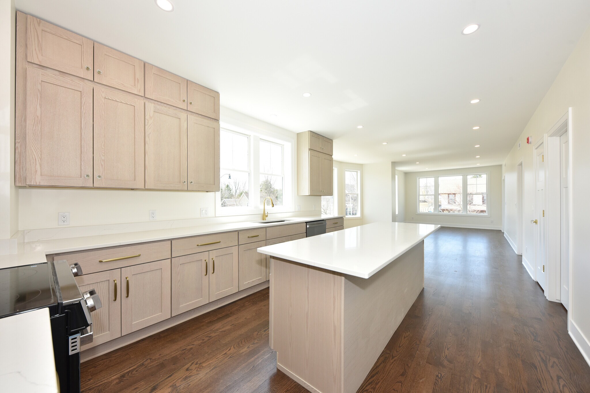Kitchen Island and Living Space - 104 E Prospect St