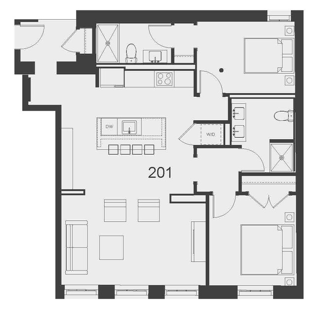 Floorplan - Motley School Apartments