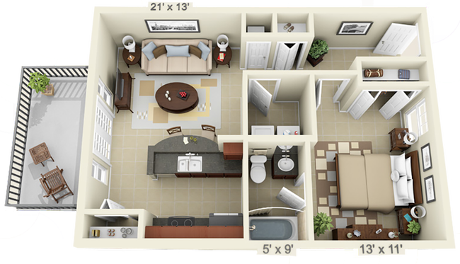 Floorplan - Upper Westside Apartments