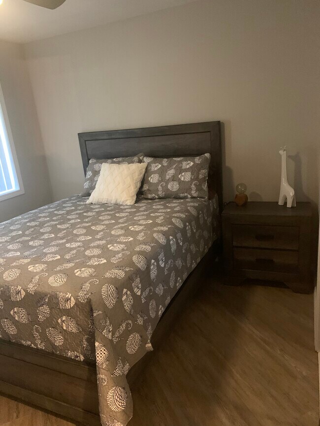 Guest bedroom, luxury bedding, - 614 Cooper Estates Dr