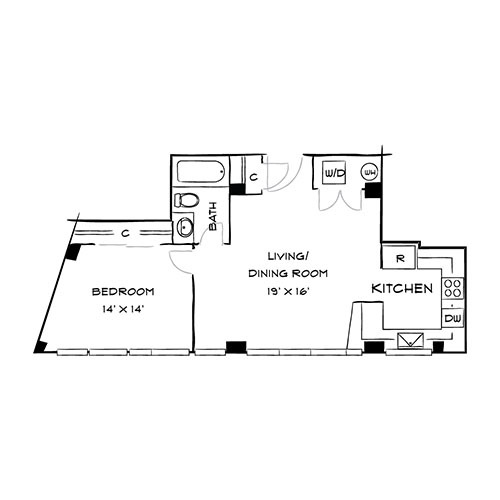 Floorplan - The Residences at Capital Crescent Trail