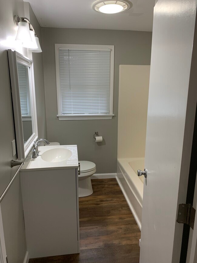 Bathroom with shower and tub - 39 Old Amherst Rd