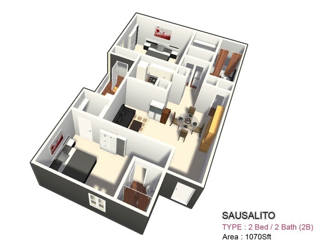 Two Bed / Two Bath - Sausalito